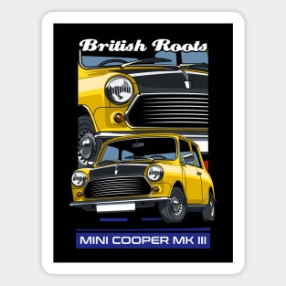 Vintage Cooper British Car Magnet